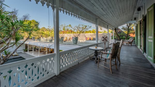 Elite Havens - Villa 1880 - Bali 5-Bedroom Fully Staffed Contemporary-Colonial Villa - Indonesia - Guest bedroom terrace